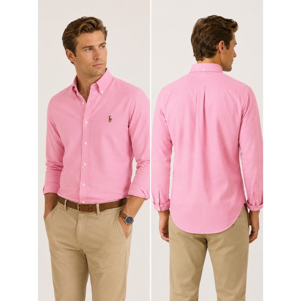 Ralph Lauren XL 16-34 Button Down Oxford Cloth Pony Logo Classic Fit Ivy Style